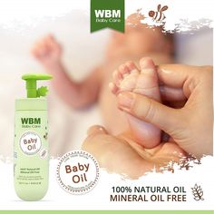 Safety matters, even more, when we are talking about baby’s skincare. WBM Baby Care body oil is clinically tested for being gentle and safe towards a baby’s delicate skin. The baby’s skin is thin, soft, and tends to lose moisture fast. Our natural body oil for babies is light in texture and non-staining on clothes. You can use it before or after bath for comforting moisture. Pure and organic ingredients protect your baby’s skin today for a healthier tomorrow. The baby oil is composed of organic olive oil, sunflower oil, wheat germ oil, jojoba oil, vitamin E, and some other essential oils to give your baby’s delicate skin a healthy massage that is full of nutrients. Body Massage Oil, Baby Massage, Organic Olive Oil, Healthy Oils, Baby Oil, Oil Plant, Natural Baby, Free Baby Stuff, Baby Skin