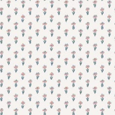 an abstract floral pattern with blue and pink flowers