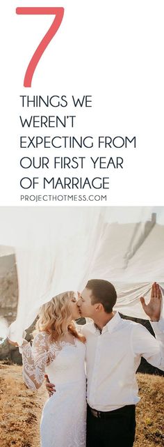 Your first year of marriage is supposed to be all blissful honeymoon period right? Here's 7 things we weren't expecting from our first year of marriage, and some of it has helped us have a happy marriage. x Stronger Marriage, Love Your Husband, Five Love Languages, Daily Ideas, How To Love