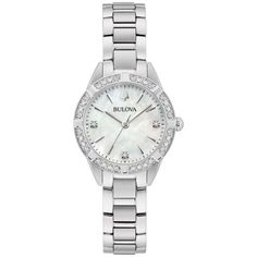 Bulova Sutton Classic Diamond Accent Mother of Pearl Dial Stainless Steel Bracelet Watch 28mm - 96R253 Formal Diamond White Watch With Metal Dial, Classic Diamond White Watch With Metal Dial, Anniversary Stainless Steel Watches With Diamond Hour Markers, Timeless Diamond White Watch With Metal Dial, Timeless White Watch With Metal Dial, Diamond White Watches With Diamond Accents, Classic Stainless Steel Diamond Watch With Diamond Hour Markers, Elegant Watches With Diamond White Metal Dial, Elegant Diamond White Watch With Metal Dial