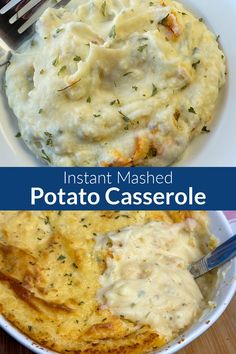 this mashed potato casserole has been made in the instant mashed potatoes