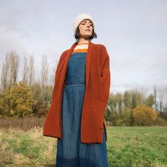 The Emi is a wrap over long line cardigan with a roll over collar, adjustable waist tie and side pockets. Fits slightly oversized for a cozy vibe that can't go wrong no matter what you get up to. details Made from 100% recycled fibres (70% Wool, 25% polyester, 5% other) Made ethically in Portugal Hand wash only. Dry flat. Do not tumble dry. Fits slightly oversized. If you want a smaller fit, size down. Wool Cardigan, Summer Tops, Jeans Dress, Get Up, Waist Tie, Summer Sale, Portugal, Recycling, Matter