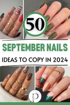 September Nails Solid Color, Orange September Nails, September Gel Nails 2024, September Nail Inspo 2024, September Sns Nail Colors, Nail Ideas September 2024, Nail Designs September 2024, September Manicure Ideas, Sept Nails Designs