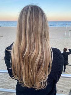 Summer Hair Dirty Blonde, Straight Blonde Hair Balayage, Dark Blonde Summer Hair, Natural Highlights On Light Brown Hair, Full Highlights On Light Brown Hair, Embreighcourtlyn Hair, Toasted Coconut Blonde Hair, Honey Blonde With Lowlights, Honey Blonde Hair With Brown