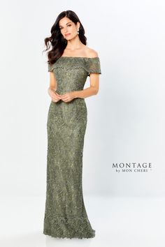 Be the talk of the night in this classy long formal gown designed from Montage by Mon Cheri,220948. This gown showcases an off-the shoulder neckline with cap sleeves. A slim fitting bodice that is fully adorned in beaded lace, adding some volume to this gown is a beaded lace fabric. The perfect wear for ball, margarita ball, or any social event! Lace Prom Gown, Montage By Mon Cheri, Bride And Groom Silhouette, Allure Couture, Fairytale Princess, Long Formal Gowns, Beaded Lace Fabric, Sheath Gown, Sherri Hill Prom Dresses