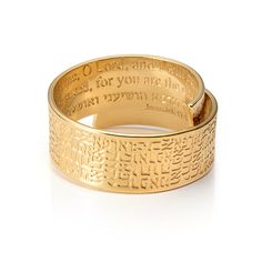 "Unique dainty gold wrap ring for men & women, Religious bible ring, Hebrew Christian healing jewelry. Unique unisex adjustable Hebrew ring. On the outer side of the ring, engraved in Hebrew in a beautiful pattern, the verse \"רפאני יהוה וארפא.\" It is a prayer for healing and health. On the inner side, I engraved both in Hebrew and English the \"Refuah prayer\" (Jeremiah 17:14). if you are looking for a gift that is not just an adornment but has a spiritual and powerful value - this ring is per Adjustable Wide Band Jewelry For Promise, Gold Wide Band Stackable Rings Gift, Gold Adjustable Engraved Spiritual Ring, Adjustable Gold Engraved Spiritual Ring, Adjustable Wide Band Engraved Ring For Gift, Adjustable 14k Gold Wide Band Promise Ring, Adjustable Wide Band 14k Gold Promise Ring, Gift Metal Open Ring Bracelet, Gold Spiritual Promise Ring