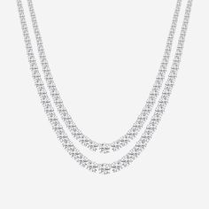 Tennis Necklace, Lab Grown, Lab Grown Diamonds, Tennis, Lab, White Gold, Gold