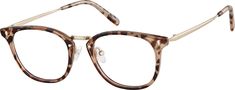 These chic square glasses feature acetate rims with gold metal temple arms and nose bridge. The extra-wide eyeglasses has a glossy finish and is available in clear or tortoiseshell. Adjustable nose pads provide a comfortable fit. This style also comes in a medium size. | Zenni Square Prescription Eyeglasses Tortoiseshell Tortoiseshell Glasses Women, Square Glasses Women Zenni, Gold Glasses Frames, Popular Women’s Eyeglass Frames, Optical Glasses Women, Cheap Tortoiseshell Square Frame Sunglasses, Tortoise Shell Eyeglasses Women, Zenni Optical Glasses, Gold Rimmed Glasses