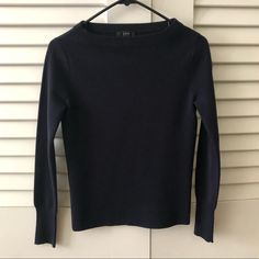 J Crew Subtle Boatneck Sweater In Navy Blue. Size Xxs Brand New Condition, Never Worn, But No Longer Have The Tag. No Rips, Odors Or Stains, And Material Is Not Stretched At All. Material Is Soft. Originally Purchased For $50 + Tax. Will Ship Within 2 Business Days After Offer Is Accepted Boatneck Sweater, Navy Blue Color, Boat Neck, J Crew, Sweaters For Women, Navy Blue, Blue Color, Brand New, Navy