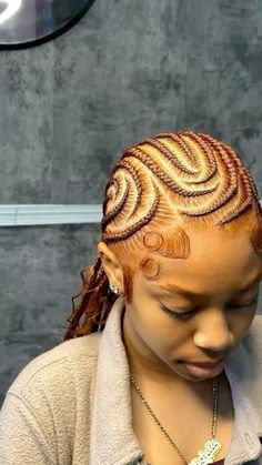 cornrolls | alicia keys braids | braids | edges | ginger hair Hair Braid Designs, Braids Curls