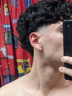 Upper Fade Haircut, Causal Formal Outfits Men, Low Taper Sides Only, Curly Slick Back Hair Men, Curly Mullet Men Aesthetic, Very Short Curly Hair Men, Low Burst Fade Curly Hair, Mullet With Taper, Taper Curly Hair Men