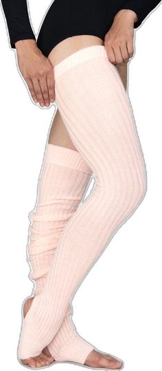 Winter Footless Tights, Footless Winter Leg Warmers, Fitted Pink Footless Tights, Fitted Footless Pink Tights, Flexible Footless Winter Leg Warmers, Pink Stretch Footless Legwear, Solid Color Fitted Dancewear Hosiery, Footless Hosiery For Winter, Fitted Tights For Barre