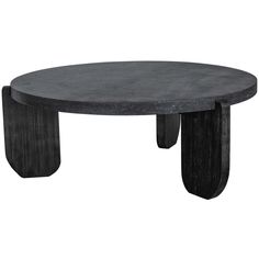 an oval table with two legs and a black top, on a white background is shown