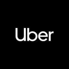 the word'uber'is written in white on a black background