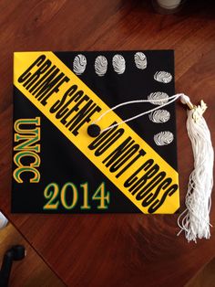 a graduation cap with the words dance scare don't cross on it and a tassel