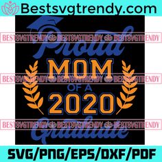 the grandma of graduation svg file is shown in blue and orange, with an image of