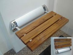 Superior Saunas: Steam Accessory - Teak Wood Seat for Steam Rooms Teak Shower Stool, Affordable Seating, Accessible Bathrooms, Wood Shower Bench, Master Bath Renovation, Clawfoot Tub Faucet, Cabinetry Hardware