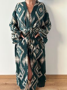 New Wool blend kaftan. This kaftan is perfect for winter, Chill in your unique loungewear around the house Or wear it out like a dress on the streets.  You could dress it with thermal leggings and a muffler top.  Length approx 52 inches Chest size 56 inches.  One size: Fits upto size 3XL Dry clean recommend Unique Loungewear, Winter Robes, Thermo Leggings, Thermal Leggings, Pretty Design, Chest Size, Pretty Dresses, Gowns Dresses, Gifts For Him