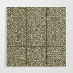 four square tiles with an intricate design on the front and back, all in green