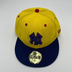 About this item Condition: Used: Seller Notes: Pre-owned item in good condition” Brand: New Era Cap Co. is an international lifestyle brand with an authentic sports heritage that dates back 100 years. Size: 7 3/8 Color: Yellow Team: New York Yankees baseball team based out in New York. Gender: Men Product: Cap, Hat New Era Hats Ecapcity, New York University Hat, Blue Ny Hat, Leopard Ny Hat, Hat New York, New York Fits, New York Yankees Baseball, Yankees Baseball, New Era Cap