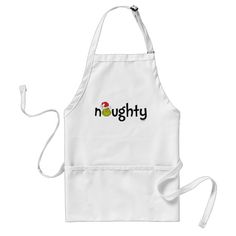 The Grinch is Naughty Adult Apron #naughty #nice #drseussthe #howthegrinchstole #retrovintageclassic #AdultApron Funny Aprons, Kiss The Cook, Apron Kitchen, Silver Linings, Bbq Apron, Personalized Aprons, Cook Off, Chef Apron, Grill Master