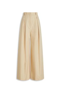 The Pleat Drape Leg Trouser is inspired by relaxed elegance and refined luxury. Crafted from a cotton blend in a warm neutral colourway, the trouser is lightly tailored to a high-rise, wide-leg silhouette. Pair back with elevated basics and refined accessories for summertime sophistication. Plated Trousers, Elevated Wardrobe, Relaxed Elegance, Pleated Drapes, Wardrobe Pieces, Wide Trousers, Elevated Basics, Luxury Women, Wide Leg Trousers