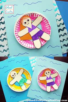 paper plate crafts for kids to make with the child's artwork and craft supplies