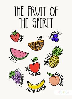 the fruit of the spirit is surrounded by different fruits