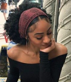 Hair Scarf Styles, Pelo Afro, Hairdos For Curly Hair, Natural Curls Hairstyles, Natural Hair Styles Easy, Curly Girl Hairstyles