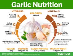 #Garlic is not usually consumed in large amounts; however, it provides a wide range of nutrients that can add up to a #healthy #diet. Calendula Benefits, Matcha Benefits