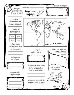 the french language worksheet with pictures and words to help students understand what they are doing