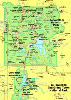 a map of yellowstone national park