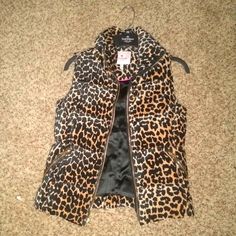 Reposhing This Item I Purchased From @Ariel_paschall. Loved It, But Unfortunately It Was Too Small For Me & I’m Ready To Rotate For Something New. Questions? Leave A Comment Below! Trendy Fitted Leopard Print Outerwear, Juicy Couture Jacket, Couture Jackets, Juicy Couture Black, Puffer Vest, Ariel, Juicy Couture, Something New, Black And Brown