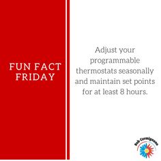 a red and white poster with the words fun fact friday