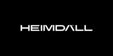 the logo for hemdall on a black background