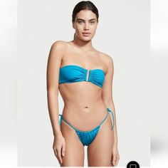 Vs Swim Essential Bandeau Bikini Top Cc: 8400 Shoreline Teal Top Only For Sale V Front Brazilian Panty In My Closet In Shoreline Blue Blue Strapless Tube Top For Beach Party, Strapless Blue Tube Top For Beach Party, Victoria's Secret Bandeau Swimwear For Beach, Blue Strapless Tube Top For Sunbathing, Blue Tube Top For Pool And Beach Season, Blue Tube Top For Beach Season Pool, Blue Strapless Tube Top For Beach Season, Victoria's Secret Bandeau Swimwear For Vacation, Blue Strapless Tube Top For Poolside