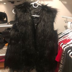 Faux Fur Vest, Black, Size Small. True To Size, Fits Sizes 2-4. No Snaps/Closure. Brand New, Never Worn With Tags. Winter Faux Fur Outerwear For Night Out, Chic Outerwear With Faux Fur Lining For Night Out, Chic Faux Fur Outerwear For Night Out, Winter Night Out Faux Fur Outerwear, Fall Faux Fur Outerwear For Night Out, Faux Fur Outerwear For Night Out In Fall, Fall Outerwear With Faux Fur Trim For Night Out, Spring Outerwear With Faux Fur Trim For Night Out, Faux Fur Outerwear For Fall Party