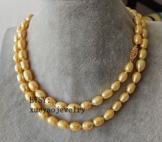 Welcome to my shop my dear friend. I hope you will like my jewelry, Please see the detail for this item: Pearl Jewelry: necklace Pearl Type: cultured freshwater pearl size: 8-9 mm Pearl Color: as the pictures length: 32inch if you need other length, could contact me please,thanks Note: 60 inch & 80 inch without clasps, if you need, also cn telll me please! About shipping: I will send out your order in 1-3 business days from China. 1, To United States, will use US E-packet shipping service , Yellow Pearl Necklace As Gift, Yellow Pearl Necklace Gift, Yellow Pearl Necklace For Gift, Pearl Long Necklace, Black Freshwater Pearls, Pearl Jewelry Necklace, Cultured Pearl Necklace, Pearl Leather, Necklace Pearl