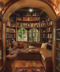 a living room filled with lots of books