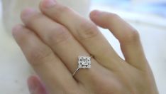 18K solid gold princess cut diamond art deco ring Diamond Art Deco Ring, Princess Cut Gold, Vintage Style Art, Art Deco Diamond Rings, Princess Cut Diamond, Gold Art Deco, Deco Ring, Deco Jewelry, Gold Art