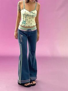 2000s Clothing Brands, Y2k Fashion Colorful, Aesthetic 2000s Outfits, 2000 Outfit, Y2k Aesthetic Clothes, Brand Outfits, Pixie Rebels, 2000s Outfits