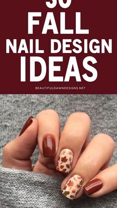 November Nail Designs, Fall Nail Design, Simple Fall Nails, Fingernail Designs, Fall Manicure, Fall Nail Trends, Fall Gel Nails, Fall Nail Art Designs, Cute Nails For Fall