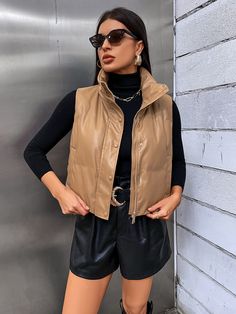 Outfits Leggins, Plain Vest, Puffer Gilet, Women Outerwear, Winter Coats, Winter Coats Women, Outerwear Women, Winter Women, Fashion Online Shop