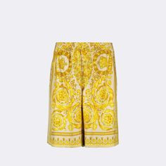 Short Barocco en soie Versace pour homme.