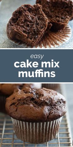 Easy and foolproof, these Cake Mix Muffins are perfect for easy mornings. You only need a few ingredients and very little prep time to get these delicious muffins on the table. Muffins From Cake Mix How To Make, Blueberry Muffins From Cake Mix Recipes, Coffee Cake Muffins Easy, Muffins Made With Cake Mix Duncan Hines, Cake Mix Muffins Recipes, Mini Breakfast Muffins, Basic Muffin Recipe, Bakery Style Cake, Bakery Muffins