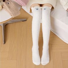 Brand New.....Cute, Lightweight, Stylish Cartoon Fuzzy Thigh High Socks, Cozy And Warm, Machine Wash, Soft And Stretch, Smoke And Pet Free Home, Fast Shipping. Approx Laying Flat 29.5” Long And Stretches More! Fuzzy Knee High Socks, Fuzzy Thigh High Socks, Thigh High Socks, High Knees, Knee Socks, Knee High Socks, Whisper Confessions, Thigh High, High Socks