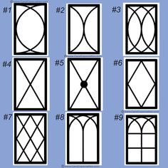 how to draw an arched window step by step with pictures on the front and side