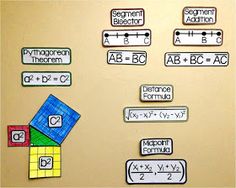 a bulletin board with different types of numbers on it