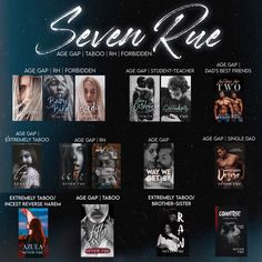 taboo books by seven rue Age Gap, Bestselling Author, Gap, Romance, Books