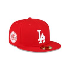 New Era LA Dodgers '80 ASG Scarlet 59/50 Fitted Hat (60291333) Los Angeles Dodgers Logo, Dodgers Logo, Polo Outfit, New Era Logo, 00s Fashion, New Era Cap, Fitted Caps, Los Angeles Dodgers, Fitted Hat